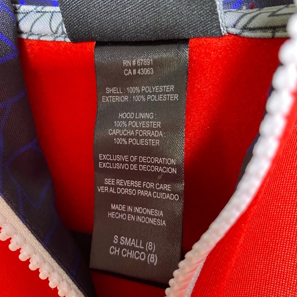 Ole Miss Rebels Quarter Zip Pullover Hoodie Red Youth Small 8 Gen 2 NCAA‎ Sporty - Picture 5 of 5